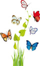 farfalle multicolori Wall Decal