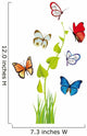 farfalle multicolori Wall Decal