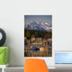 Downtown Sitka And And Small Boat Harbor With Arrowhead Peak Wall Mural