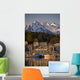 Downtown Sitka And And Small Boat Harbor With Arrowhead Peak Wall Mural