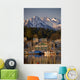 Downtown Sitka And And Small Boat Harbor With Arrowhead Peak Wall Mural