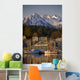 Downtown Sitka And And Small Boat Harbor With Arrowhead Peak Wall Mural