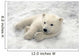 Polar Bear Cub Playing In Snow Alaska Zoo Wall Mural