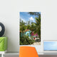 Private Beachfront Bungalow Wall Mural