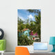 Private Beachfront Bungalow Wall Mural