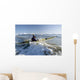 Man Paddles Kayak In Surf Kachemak Bay Homer Ak Kp Spring Wall Mural
