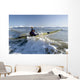 Man Paddles Kayak In Surf Kachemak Bay Homer Ak Kp Spring Wall Mural