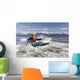 Man Kayak Surfing Waves On Katchemak Bay Wall Mural