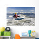 Man Kayak Surfing Waves On Katchemak Bay Wall Mural