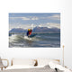 Man Kayak Surfing Waves On Katchemak Bay Wall Mural