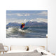 Man Kayak Surfing Waves On Katchemak Bay Wall Mural