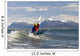 Man Kayak Surfing Waves On Katchemak Bay Wall Mural