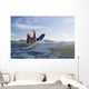 Man Kayak Surfing Waves On Katchemak Bay Wall Mural