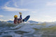Man Kayak Surfing Waves On Katchemak Bay Wall Mural