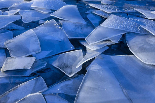 Fractured Surface Ice Drifted To The Shoreline Of Mendenhall Lake Wall Mural