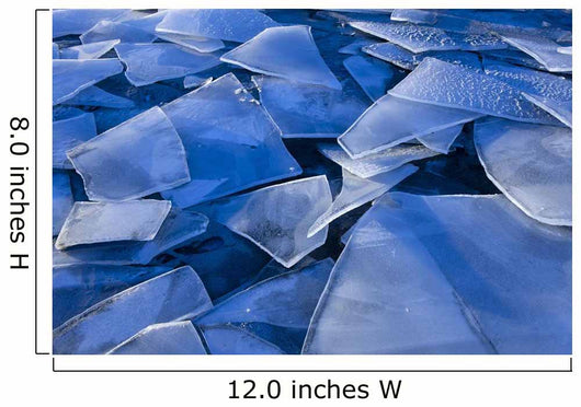 Fractured Surface Ice Drifted To The Shoreline Of Mendenhall Lake Wall Mural