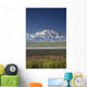 MtMckinley And The Alaska Range With Fireweed Flowers Wall Mural