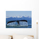 Humpback Whale Fluking In Lynn Canal With Chilkat Mountains Wall Mural