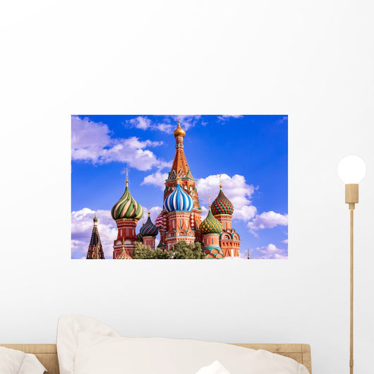 St Basil's Cathedral Red Wall Decal