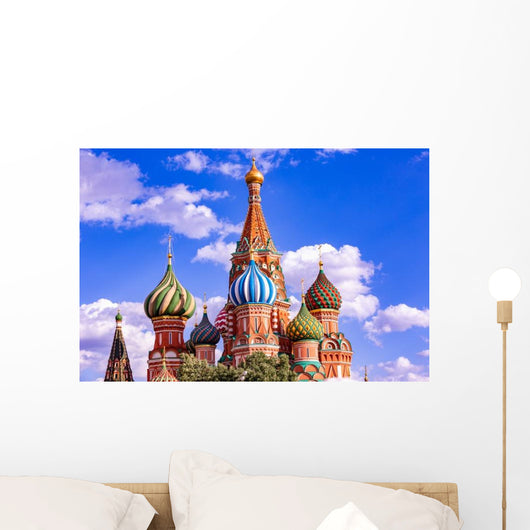 St Basil's Cathedral Red Wall Decal
