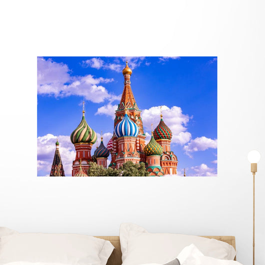 St Basil's Cathedral Red Wall Decal