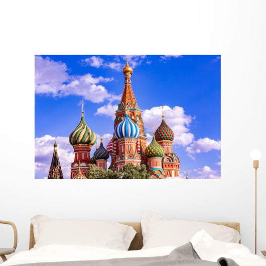 St Basil's Cathedral Red Wall Decal