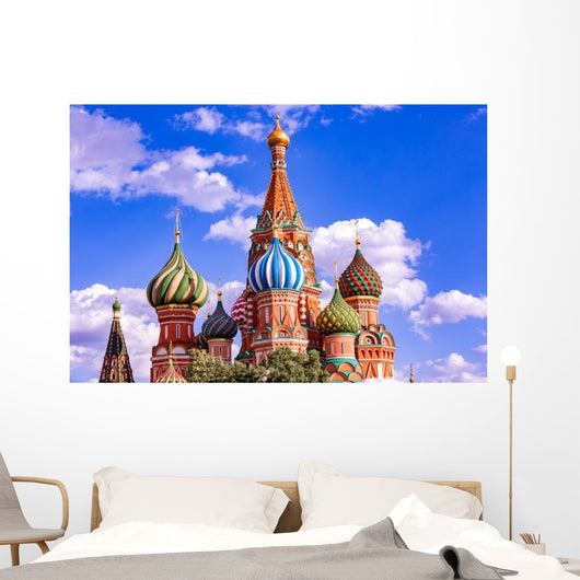 St Basil's Cathedral Red Wall Decal