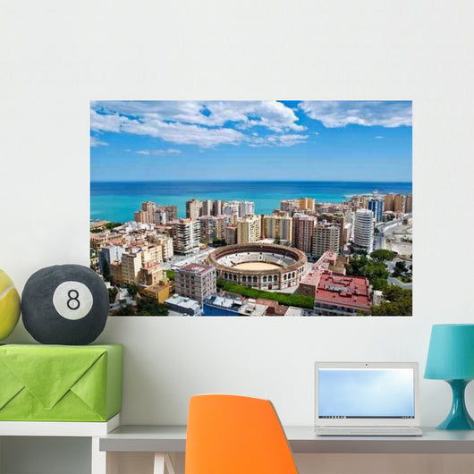 Malaga Cityscape Day 2 Wall Decal