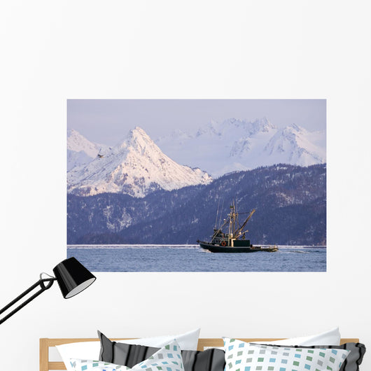 Commercial Fishing Boat Wall Mural