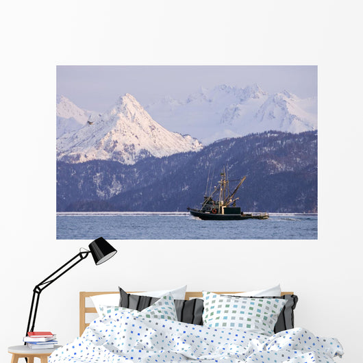 Commercial Fishing Boat Wall Mural