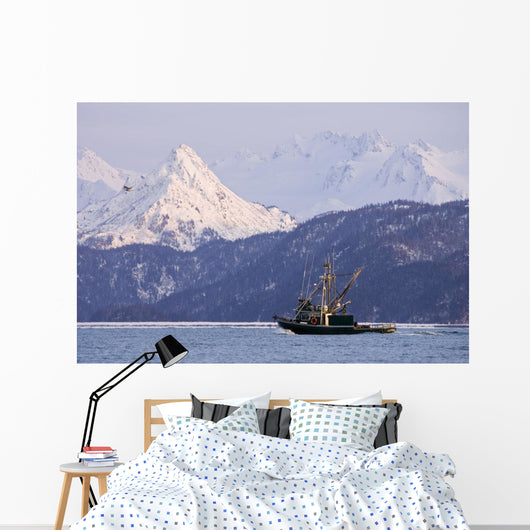 Commercial Fishing Boat Wall Mural