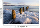 Surf Rushing Around Old Pilings Wall Mural