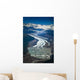 Aerial Of Rohn Glacier Flowing Into Nizina Glacier Wall Mural