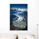 Aerial Of Rohn Glacier Flowing Into Nizina Glacier Wall Mural