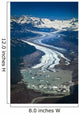 Aerial Of Rohn Glacier Flowing Into Nizina Glacier Wall Mural