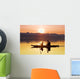 Kayakers Paddle Wall Mural