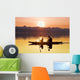 Kayakers Paddle Wall Mural