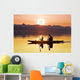 Kayakers Paddle Wall Mural