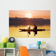 Kayakers Paddle Wall Mural