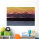 Whale Tails In Southeast Below Chilkat Mtns Digital Composite Wall Mural