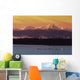 Whale Tails In Southeast Below Chilkat Mtns Digital Composite Wall Mural