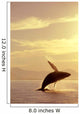 Humpback Whale Breaching In Inside Passage Se Ak Summer Backlit Wall Mural