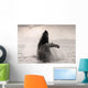 Humpback Whale Breaching With Coast Mountains Wall Mural