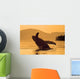 Humpback Whale Breaching At Sunset Wall Mural