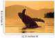 Humpback Whale Breaching At Sunset Wall Mural