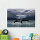 Composite Humpback Whale Shows Fluke Wall Mural