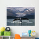 Composite Humpback Whale Shows Fluke Wall Mural