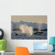 Pod Of Humpbacks Feeds Wall Mural