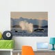 Pod Of Humpbacks Feeds Wall Mural