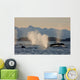 Pod Of Humpbacks Feeds Wall Mural
